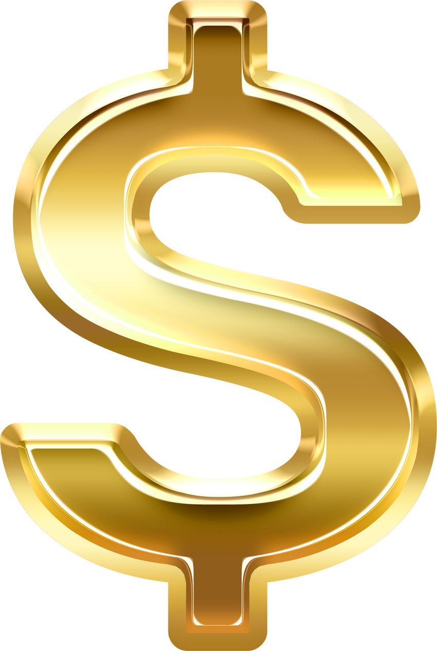 Gold Dollar Sign